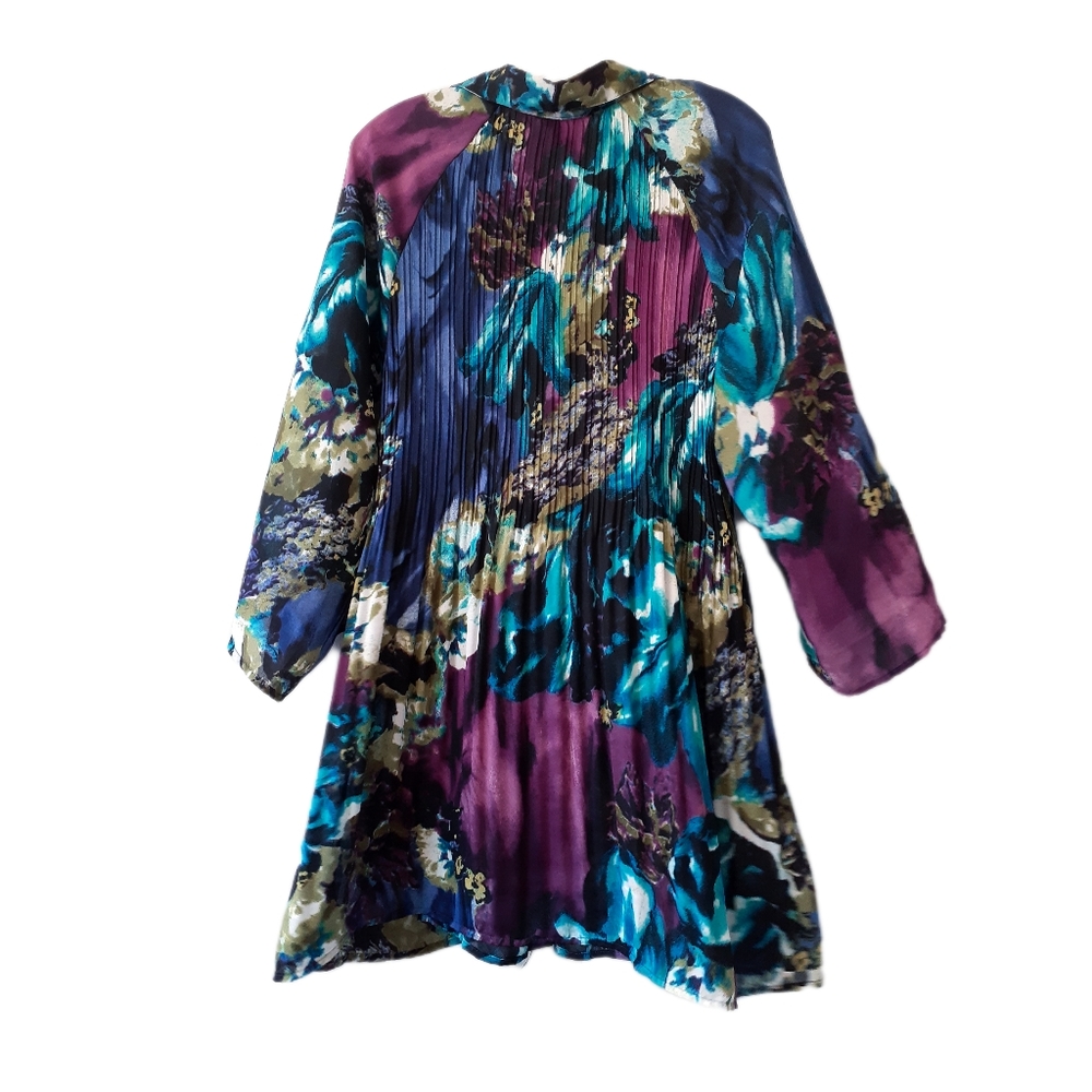 Sheer Crinkle Button Down Tunic - image 4